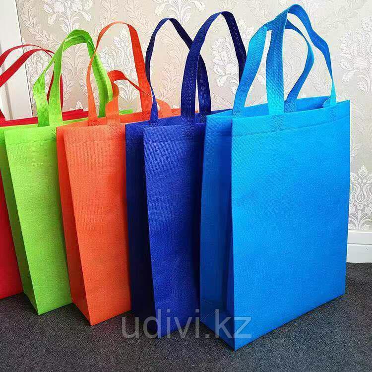 Эко-сумки из спанбонда с ручками под логотип - фото 1 - id-p69267972