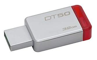 USB 3.1 Flash Drive 32GB Kingston DataTraveler 50, 30/5 Мбайт/с, Silver