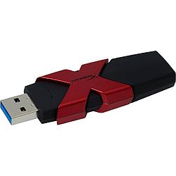 USB 3.1 Flash Drive 64GB Kingston HyperX Savage, 5000 Мбит/сек, Чёрный , Black-Red