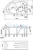 Акриловая гидромассажная ванна Диана 170х105х65 см.(Общий массаж, спина, ноги), фото 3