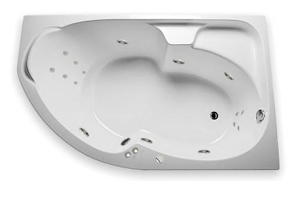 Акриловая гидромассажная ванна Диана 170х105х65 см.(Общий массаж, NANO), фото 2