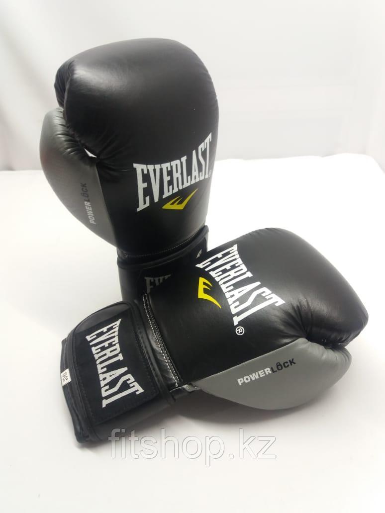 Боксерские перчатки Everlast ( натуральная кожа )  цвет черный
