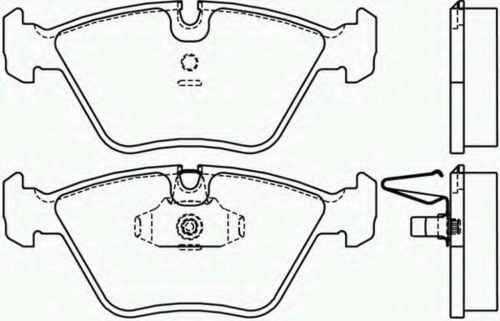 Колодки дисковые передние BREMBO P06022 = 270 15 = FDB1074 = 571880B \ BMW E39 2.0i-2.8i/2.5TDi 95-96 - фото 1 - id-p69281623