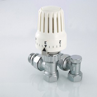 Терморегулирующий набор для радиаторов отопления угловой 20 (3/4) Casela - фото 1 - id-p69294832