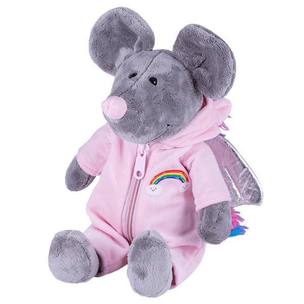 SOFTOY   Мягкая игрушка Мышь-единорог, 36см