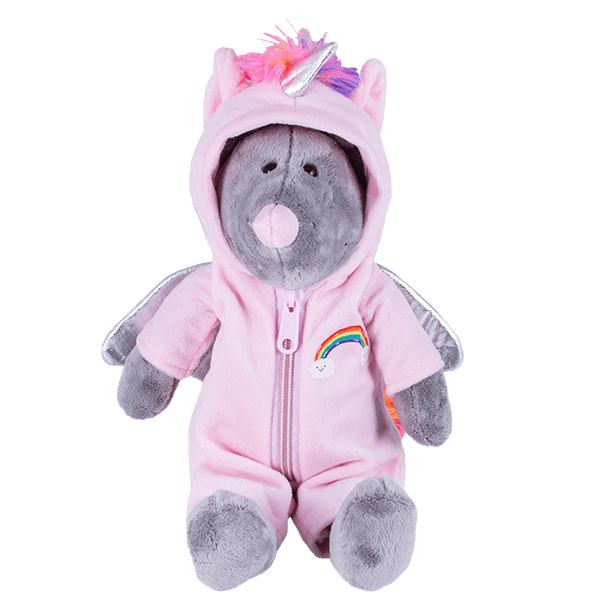 SOFTOY   Мягкая игрушка Мышь-единорог, 36см