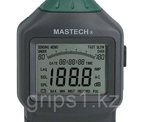 Шумомер Mastech MS6700 (30-130 dB) в пыле и влагозащищённом прорезиненном корпусе.  (Внесен в реестр СИ РК)