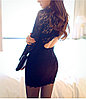 Чёрное ажурное платье, размер 42-44 (S-M), фото 2