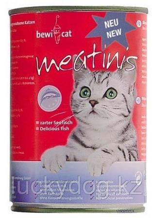 Bewi Cat Meatinis FISH 400 гр. Рыба влажный корм для взрослых кошек - фото 2 - id-p69296318