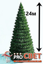 Искусственная каркасная елка Астана, хвоя-пленка 24м (диаметр 10.5м)