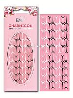 Charmicon 3D Silicone Stickers «Лунулы №36» черные/белые