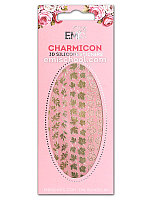 Charmicon 3D Silicone Stickers №65 Листья золотые