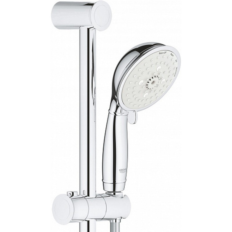 Grohe Душевая гарнитура New Tempesta Rustic 100, ручной душ, штанга 600 мм, шланг 1750 мм, полочка 27609001 - фото 3 - id-p69304619