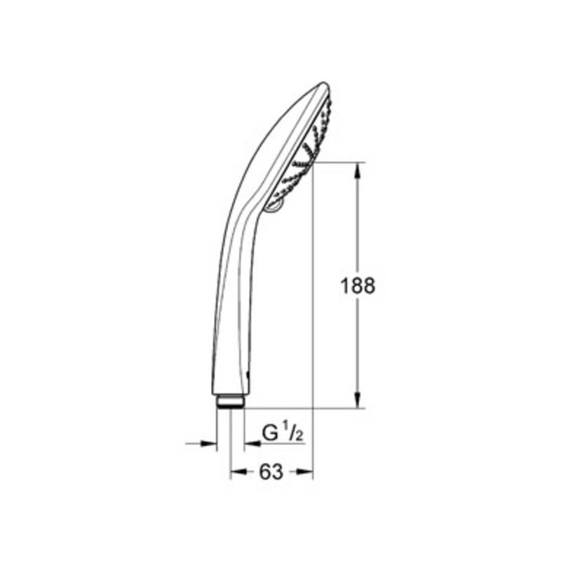 Grohe Ручной душ Vitalio Joy 110, 3 вида струй, хром 27319000 - фото 3 - id-p69304871