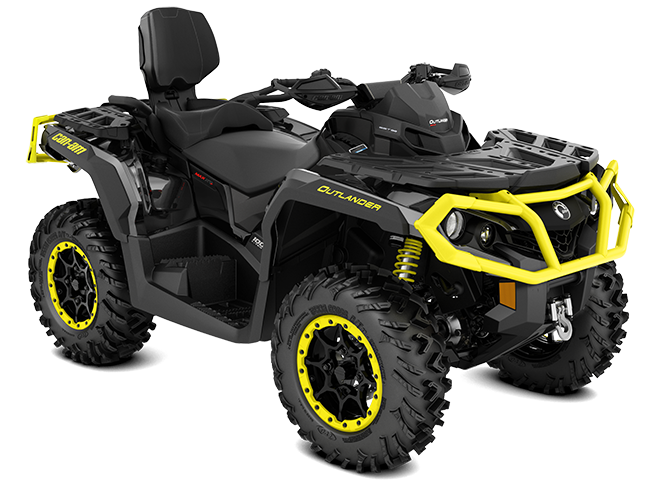 КВАДРОЦИКЛ CAN-AM OUTLANDER MAX XT-P 1000 R ЧЕРНО-ЖЕЛТЫЙ 2020 INT