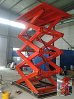 Подъемник строительный ножничный