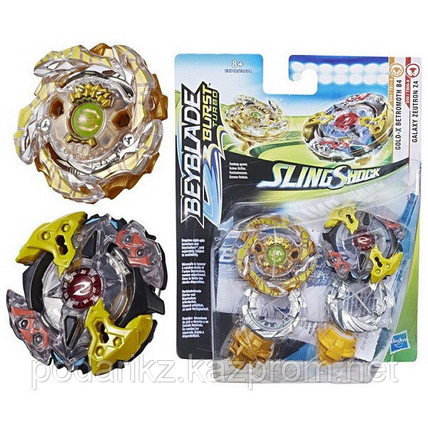 Hasbro Bey Blade E4604 Бейблэйд Игровой набор 2 волчка СлингШок
