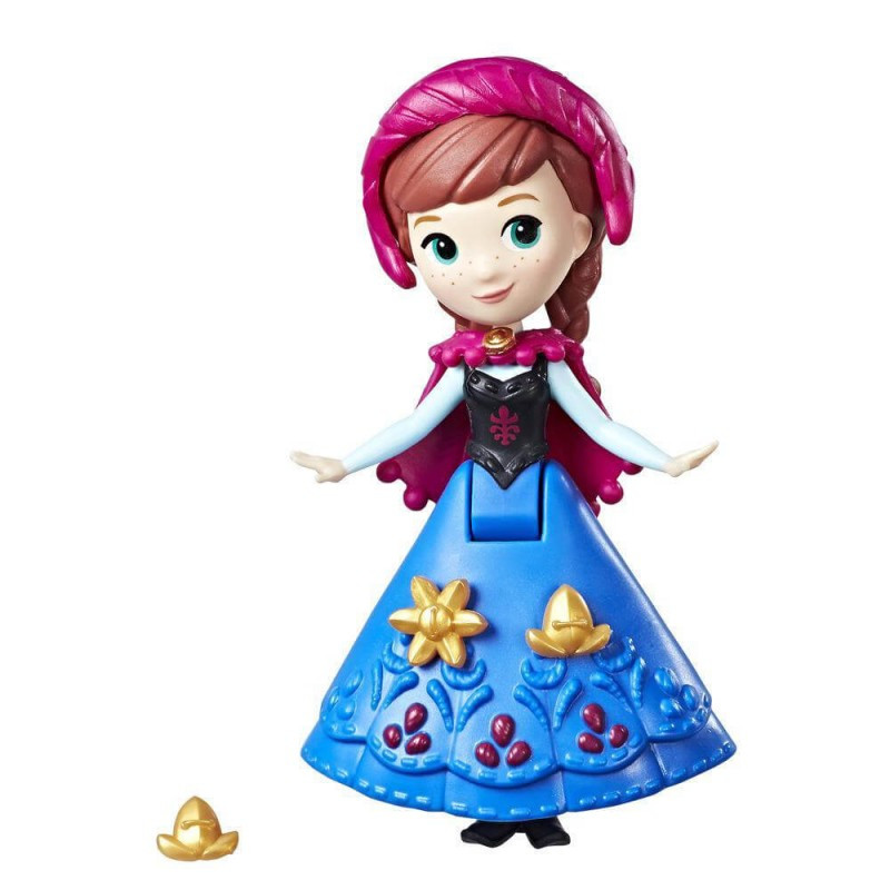 Hasbro Disney Frozen "Маленькое королевство" Мини-Кукла Анна в зимней накидке, Холодное Сердце