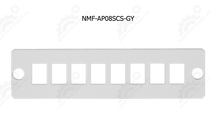 Адаптерная панель, до 8 одинарных адаптеров SC / двойных адаптеров LC, серая, шт - фото 1 - id-p69333815