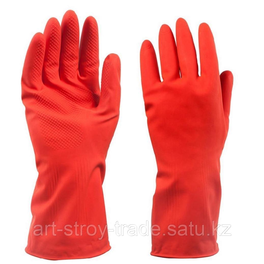 Перчатки резиновые красные - фото 1 - id-p69334230
