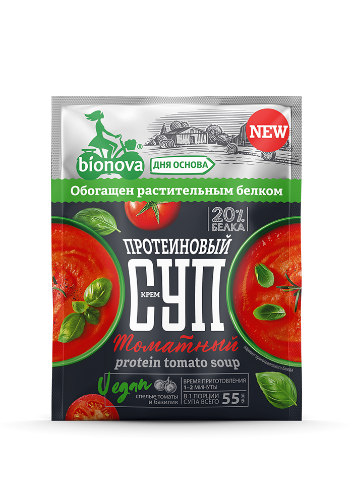 Протеиновый томатный крем-суп Bionova® (vegan protein)