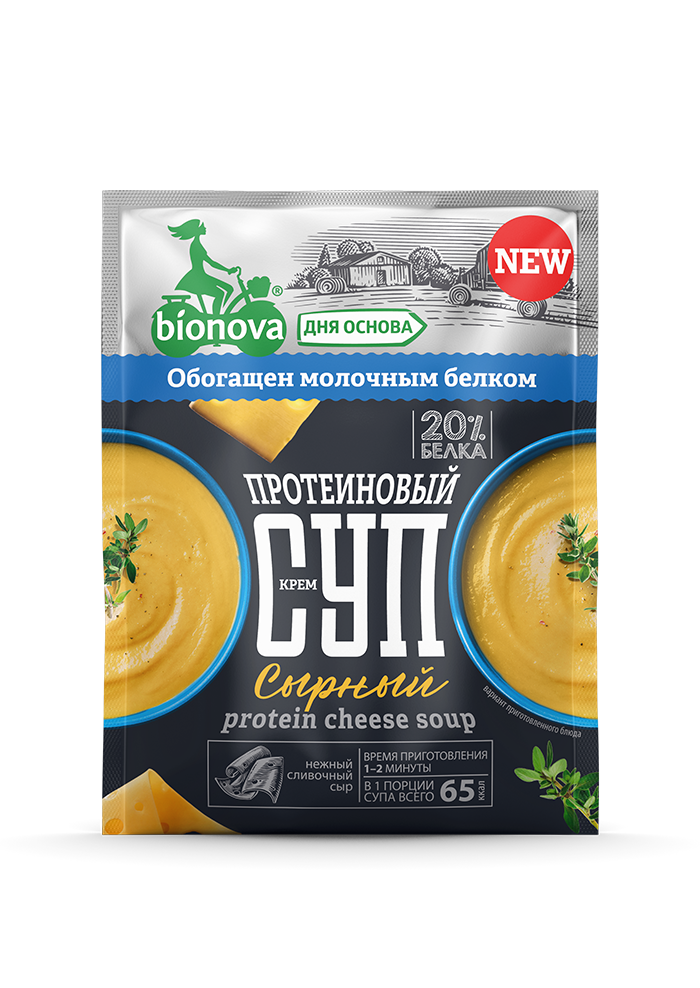 Протеиновый сырный крем-суп Bionova® (milk protein)