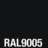 Профнастил оцинкованный с полимерным покрытием Н35 глянец RAL9005, фото 2