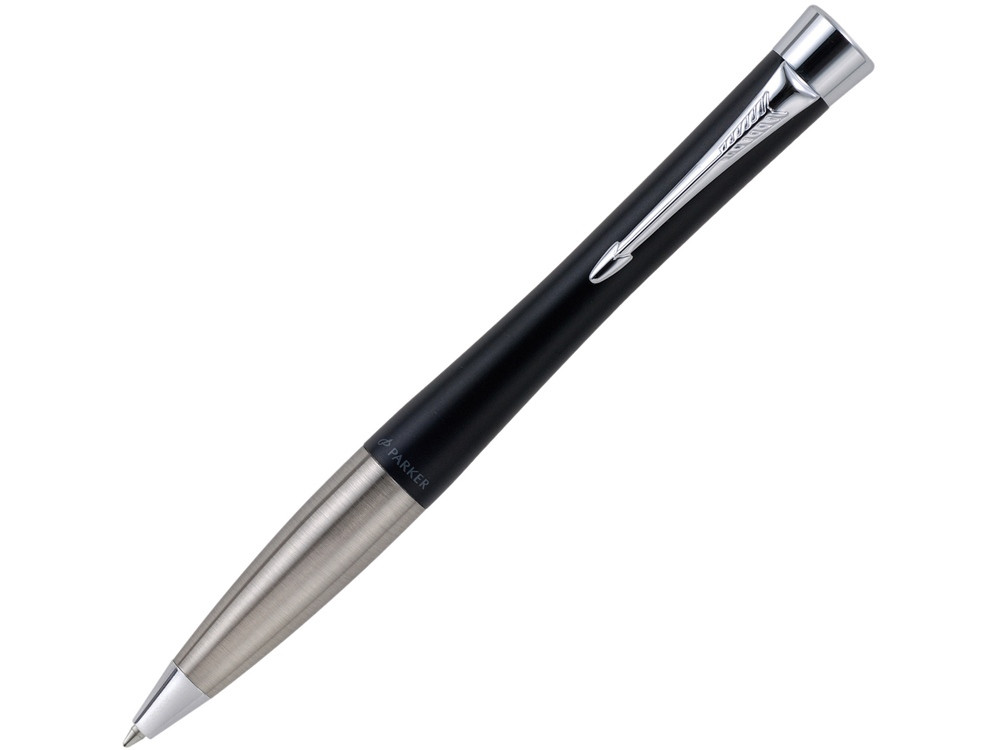 Ручка шариковая Parker модель Urban Muted Black CT в футляре, черный/серебристый - фото 1 - id-p69335678