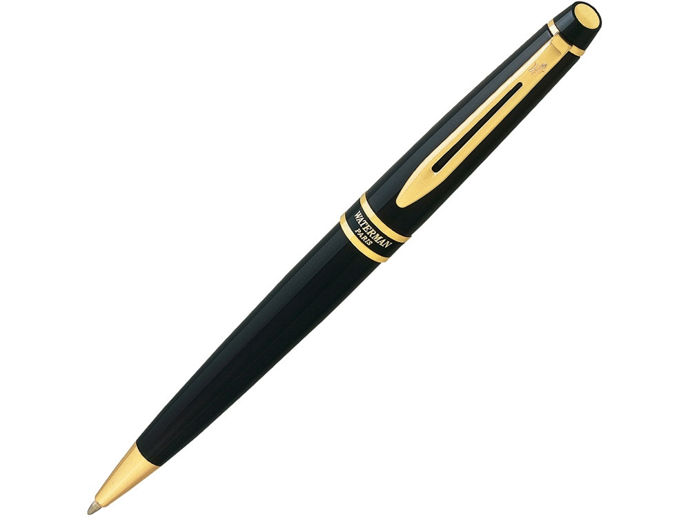 Ручка шариковая Waterman Expert 3 Black Laque GT M, черный/золотистый - фото 1 - id-p69336409