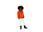 Ветровка Miami детская с чехлом, оранжевый, фото 4