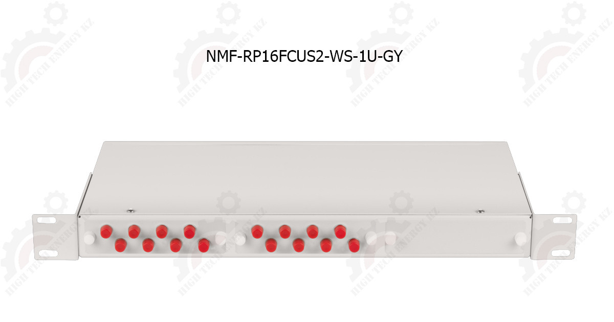 Оптический кросс 19", 1U, укомплектованный на 16 портов FC/UPC