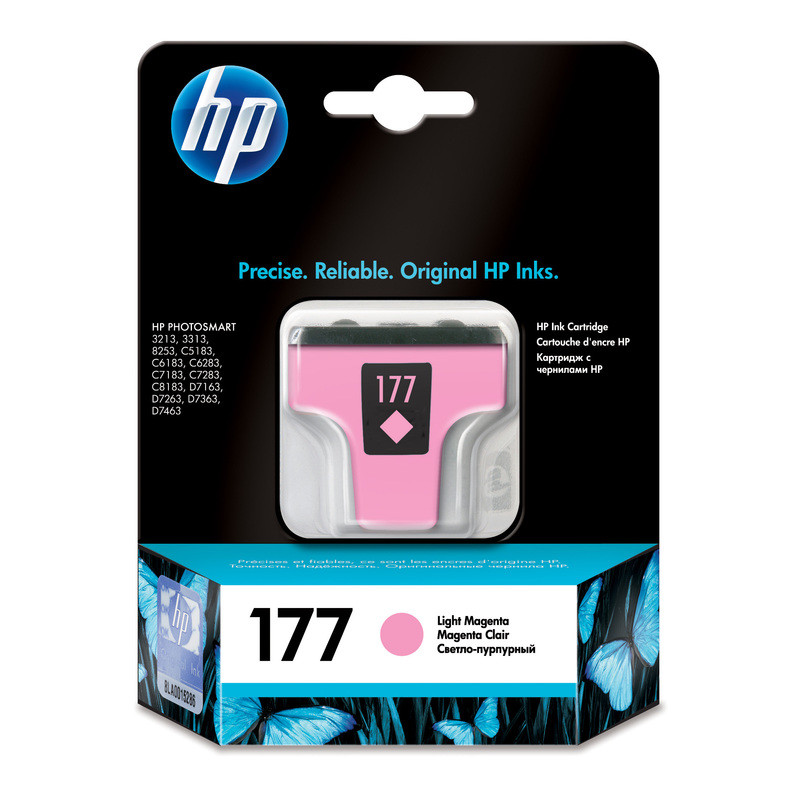 Струйный картридж HP 177 (Оригинальный, Светло-пурпурный - Light magenta) C8775HE