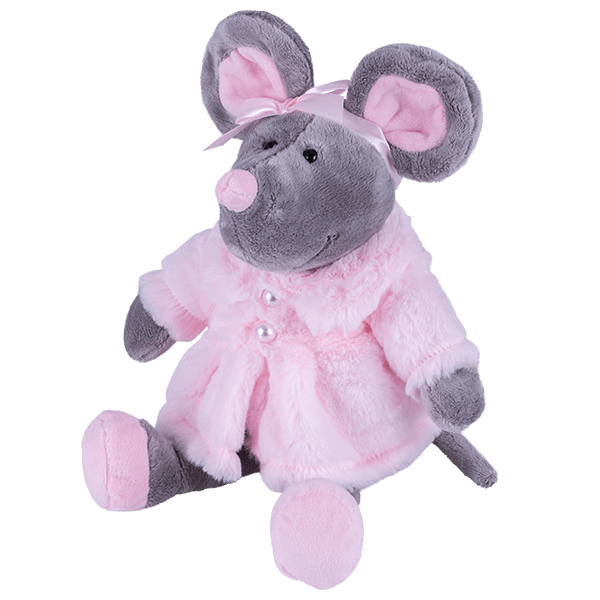 SOFTOY  Мягкая игрушка Мышь в шубе, 26см