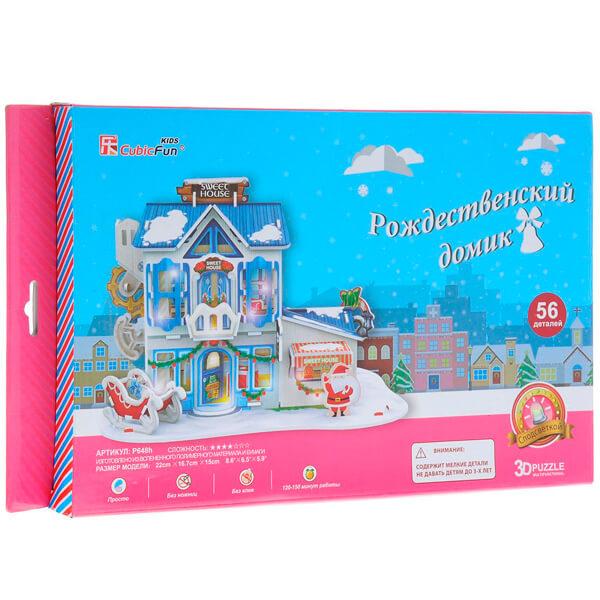 Cubic Fun  Кубик фан Рождественский домик 2 (с подсветкой)