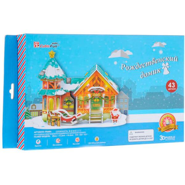 Cubic Fun  Кубик фан Рождественский домик 3 (с подсветкой)