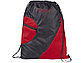 Спортивный рюкзак из сетки на молнии, красный, фото 6