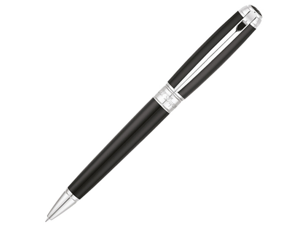 Ручка шариковая New Line D Medium, черный/серебристый - фото 1 - id-p69353586