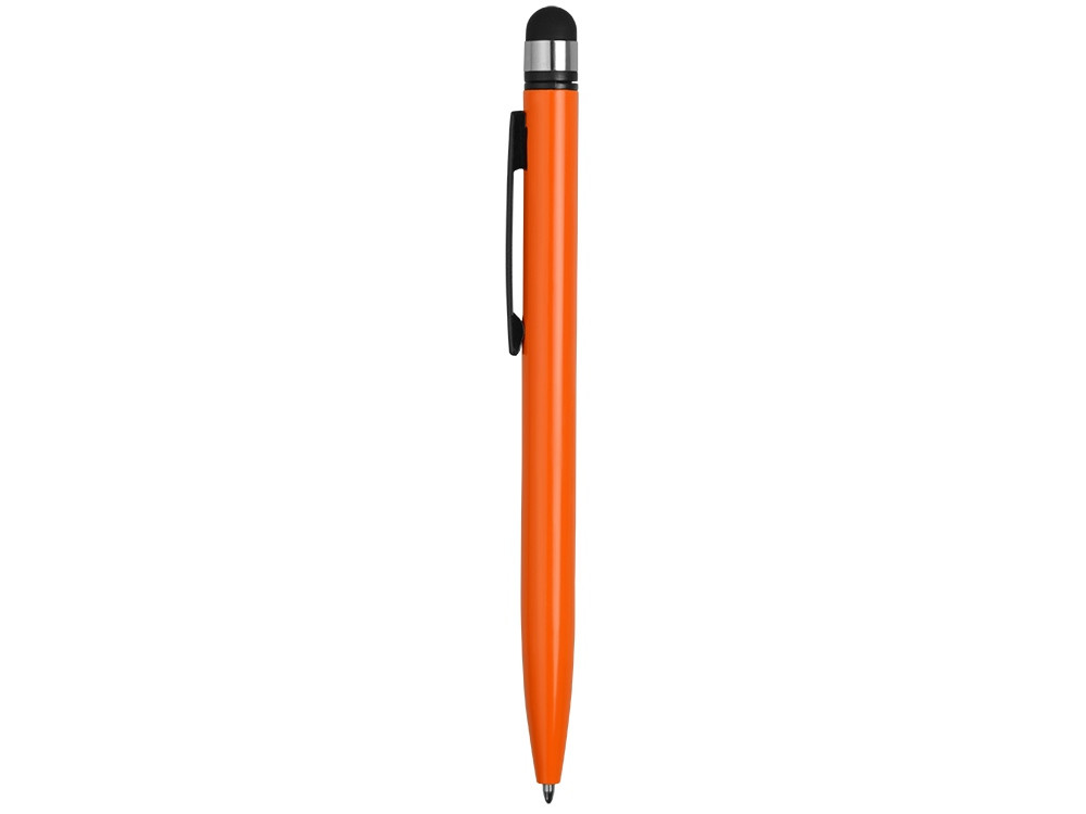 Ручка-стилус металлическая шариковая Poke, оранжевый/черный - фото 3 - id-p69354165