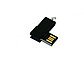 Флешка с мини чипом, минимальный размер, цветной  корпус, 32 Гб, черный, фото 3