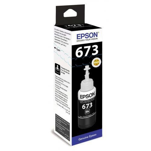 Чернила Epson C13T67314A L800 Black ink bottle70 ml - фото 1 - id-p69386125