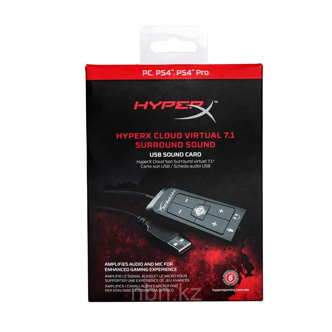 Звуковая карта для наушников HyperX Cloud 7.1 Virtual Surround Sound USB HX-USCCPSS-BK - фото 3 - id-p69386755