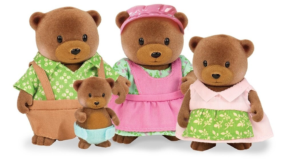 Li`l Woodzeez  Набор фигурок Семья Медведей