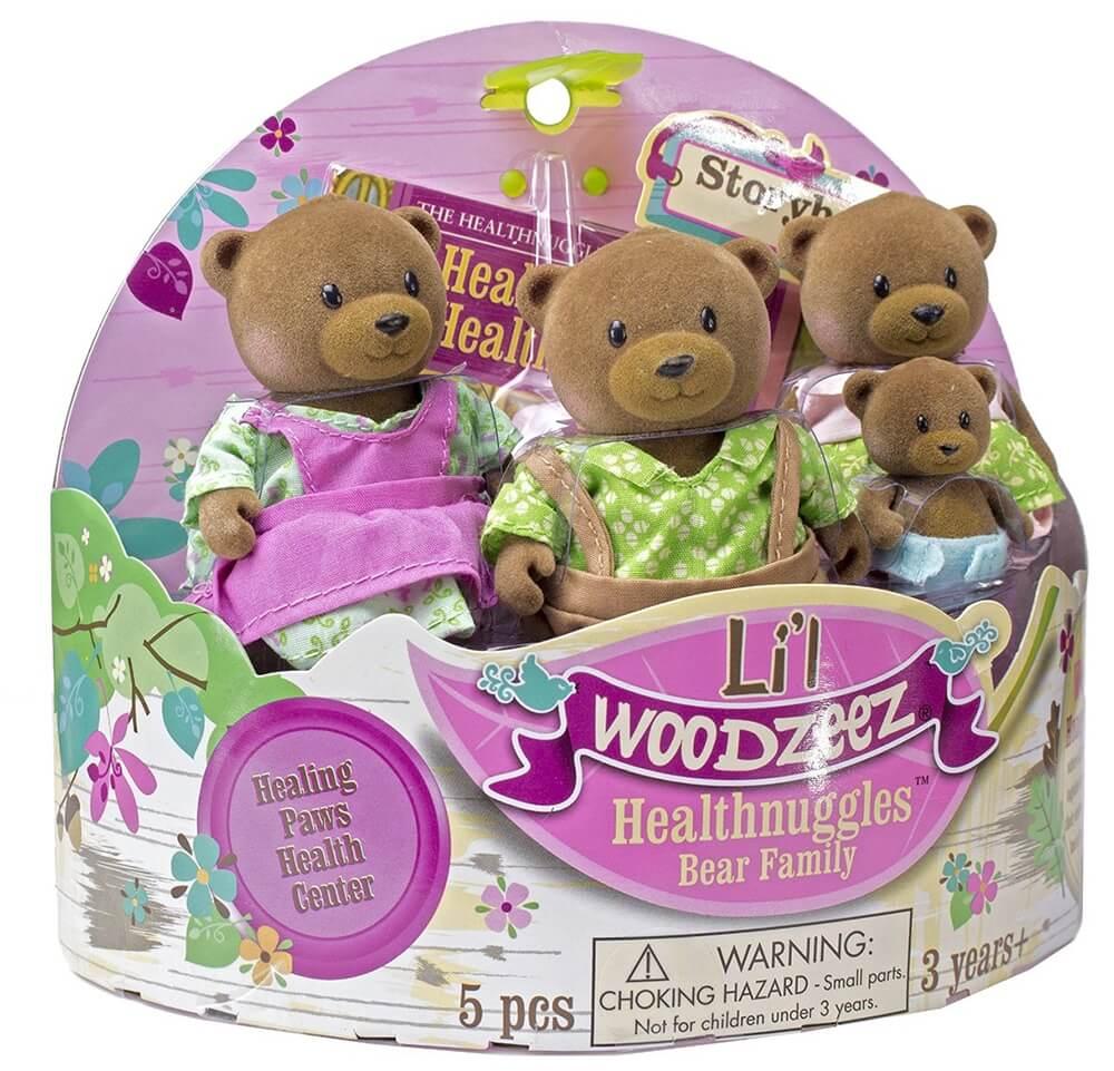 Li`l Woodzeez  Набор фигурок Семья Медведей