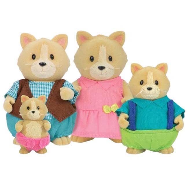 Li'l Woodzeez Набор фигурок Семья Котиков