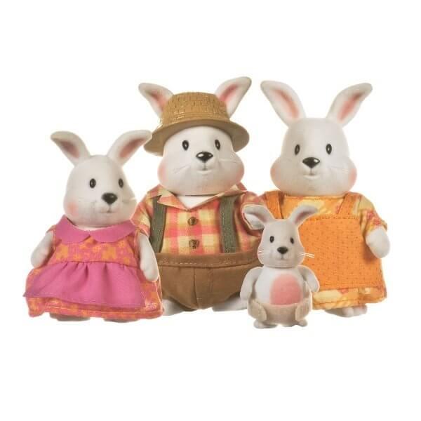 Li'l Woodzeez Набор фигурок Семья Кроликов