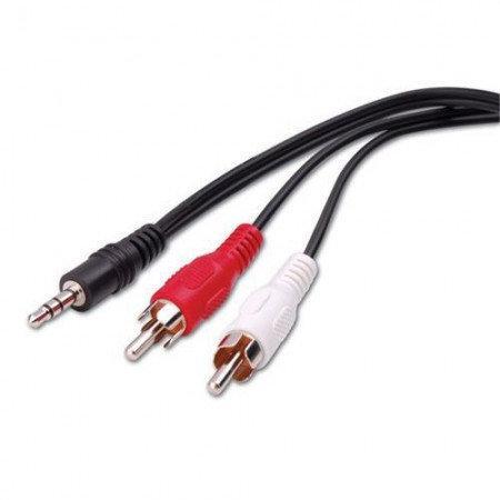 Кабель аудио 3.5 stereo - 2 RCA , 5 метров