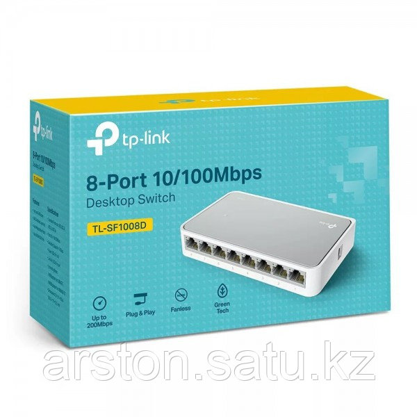 TP-Link, TL-SF1008D, коммутатор 8-портовый 10/100 mb/s