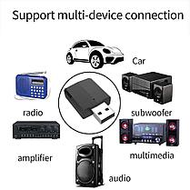 USB адаптер Bluetooth 5,0 аудио передатчик \ приемник 3,5 мм кабель для ТВ ПК, фото 3