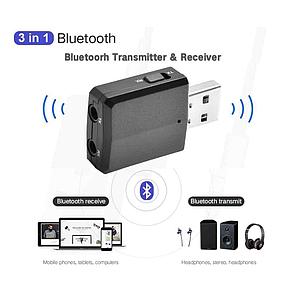 Адаптер Bluetooth aux 5,0 аудио передатчик \ приемник 3,5 мм кабель для ТВ ПК Авто Музыкального центра, фото 2