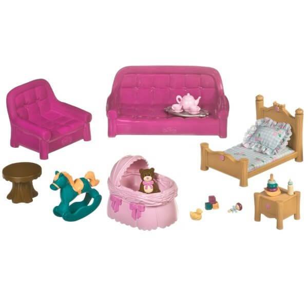Li'l Woodzeez Игровой набор Гостиная и Детская